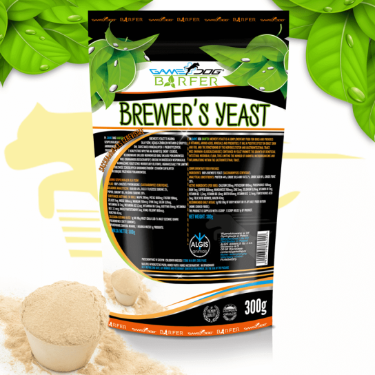 GAME DOG BARFER BREWER'S YEAST - кучешка добавка Бирена Мая, 300г - Добавки - Zoolink