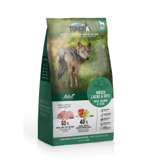 TUNDRA DOG ADULT - за кучета в зряла възраст, Елен, Сьомга и Патица, 11.34кг -  - Zoolink