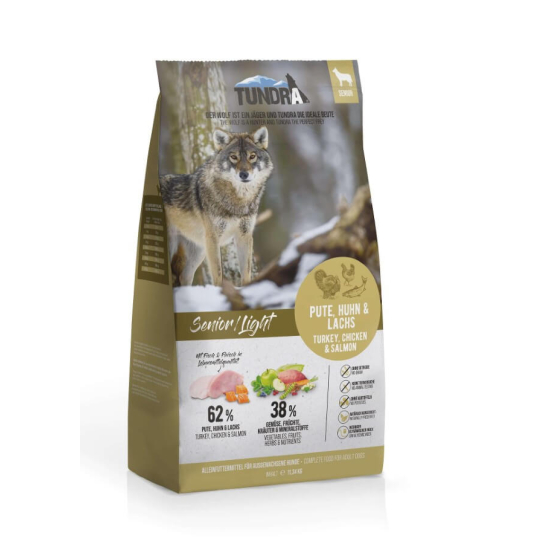 TUNDRA DOG SENIOR/LIGHT -за застаряващи или кастрирани кучета, Пуйка, Патица и Сьомга, 11.34кг - - Zoolink TUNDRA DOG SENIOR/LIGHT -за застаряващи или кастрирани кучета, Пуйка, Патица и Сьомга, 11.34кг - - Zoolink