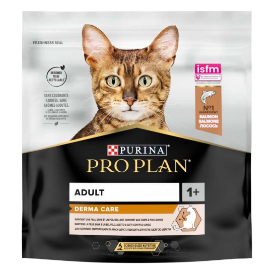 Purina Pro Plan DERMA CARE за котки в зряла възраст, с високо съдържание на Сьомга, 400g -  - Zoolink
