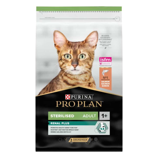 Purina Pro Plan STERILISED ADULT - за кастрирани израснали котки със Сьомга, 10kg -  - Zoolink