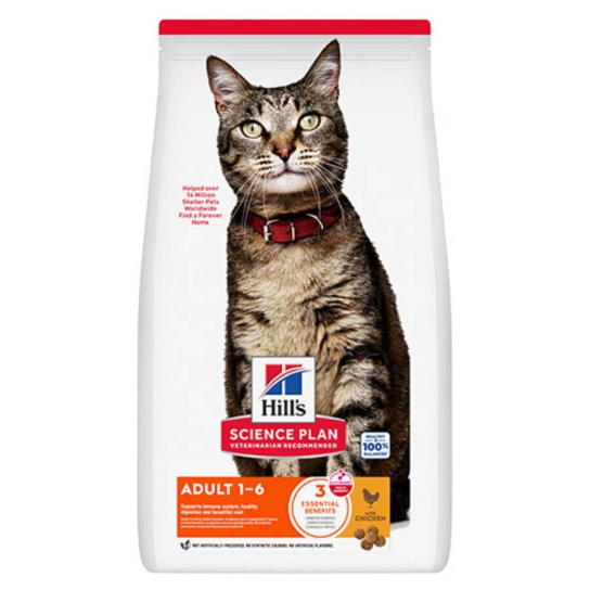 Hill's SP Feline Adult Chicken - За котки от 1 до 6 г., Пиле, 15кг -  - Zoolink