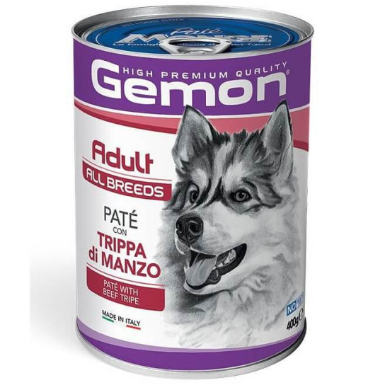 GEMON Adult beef tripe - за кучета в зряла възраст с телешко шкембе, консерва 400гр. -  - Zoolink