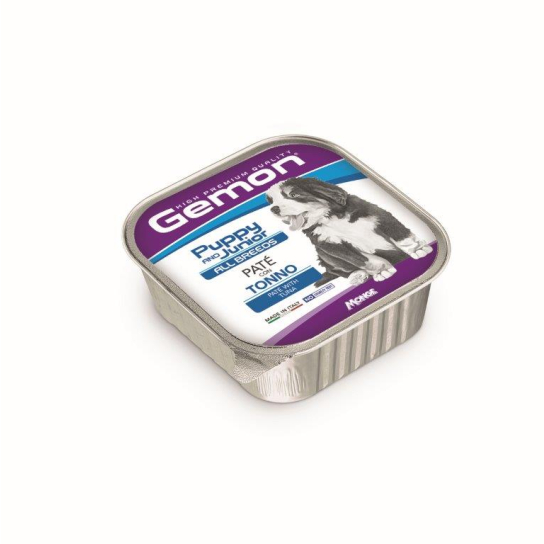 GEMON PUPPY&JUNIOR TUNA - пастет за подрастващи кучета, с Риба Тон, терин 150г -  - Zoolink