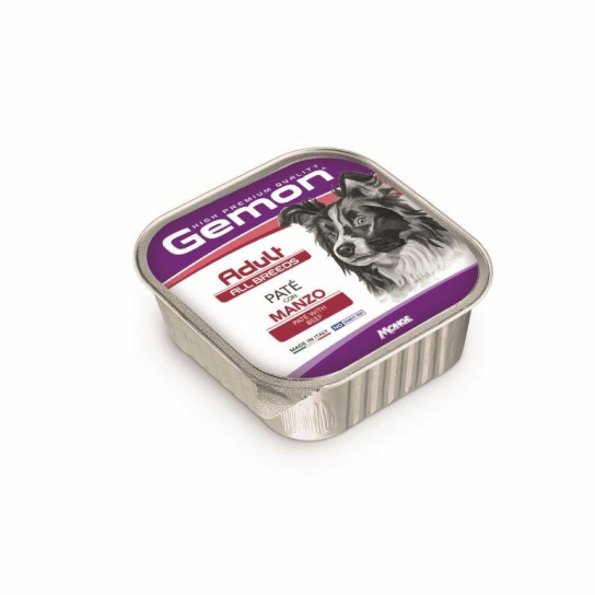 GEMON DOG ADULT BEEF – пастет за кучета в зряла възраст, с Телешко, терин 150г -  - Zoolink
