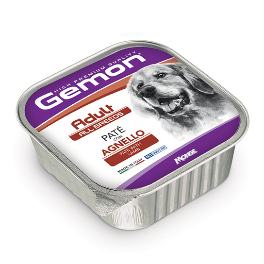 GEMON DOG ADULT LAMB – пастет за кучета в зряла възраст, с Агнешко, терин 150г -  - Zoolink