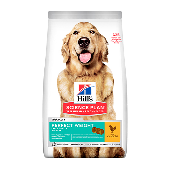 Hill's SP Canine Perfect Weight Large Breed – за баланс на теглото при кучета над 25кг над 1г., 12кг -  - Zoolink