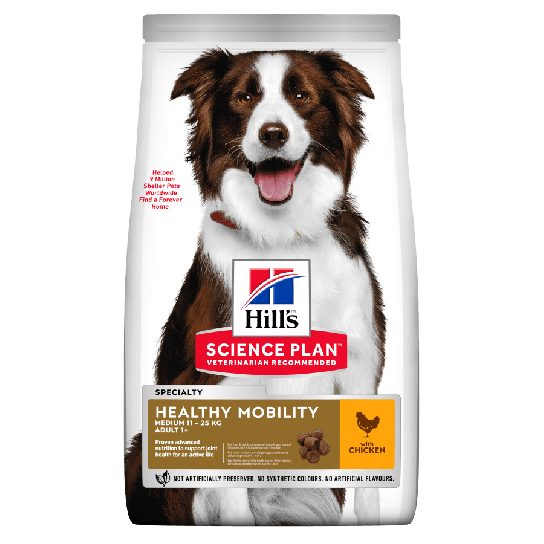 Hill's SP Canine Healthy Mobility Medium – за стави и подвижност при кучета от 10-25кг над 1г,. 14кг -  - Zoolink
