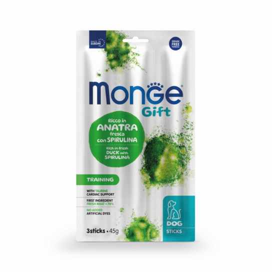 Monge Sticks Training - патешко със спирулина /за тренировки/, 45гр. - - Zoolink Monge Sticks Training - патешко със спирулина /за тренировки/, 45гр. - - Zoolink