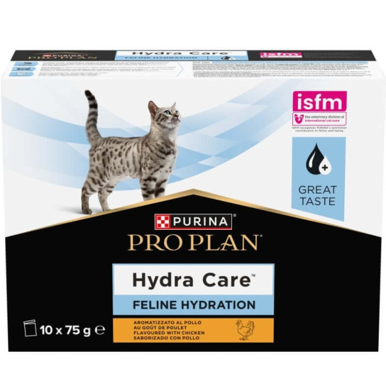 PURINA PRO PLAN HYDRACARE - за котки, за увеличен прием на вода и разреждане на урината, 10х75 г -  - Zoolink