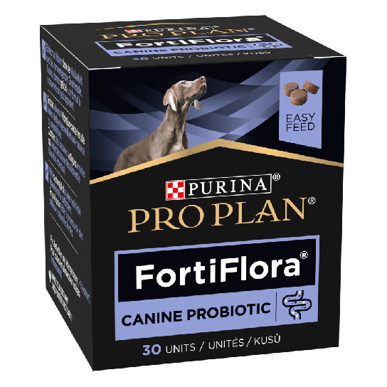 PURINA PRO PLAN FORTIFLORA - за кучета, хранителна добавка за чревно здраве, дъвчащи таблетки 30бр. - Добавки - Zoolink