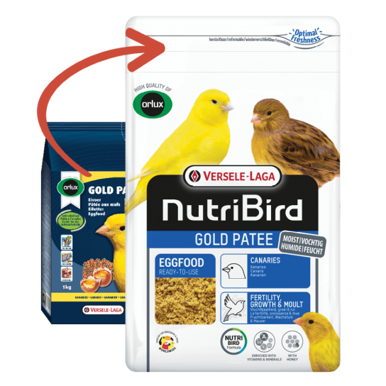 Versele Laga Gold Patee Canaries - мека яйчна храна с мед за жълти канари, 1кг -  - Zoolink