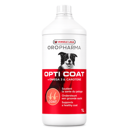 Versele Laga Opti Coat - съдържание на сьомгово масло и В-каротин, лъскава козина и здрава кожа, 1l -  - Zoolink