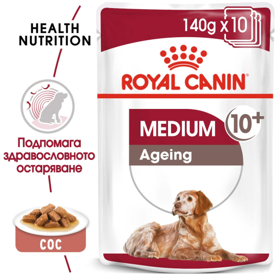 Royal Canin Medium Ageing Pouch 10x140g -  - Zoolink