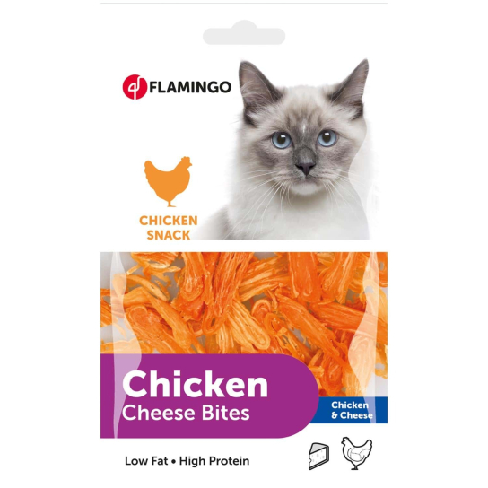 Flamingo лакомство за котка chicken & cheese 85 гр. -  - Zoolink