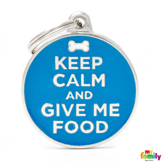 My Family медальон keep calm and give me food -  - Zoolink