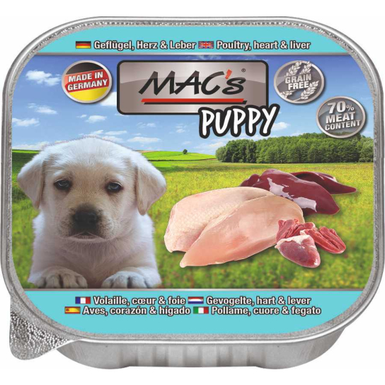 Mac's Dog Puppy Пиле, Сърца и Дроб -  - Zoolink