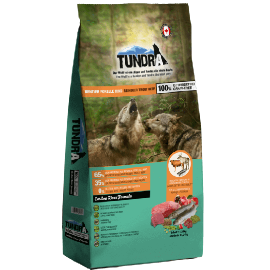 Tundra Елен, пъстърва и говеждо - храна за кучета в зряла възраст -  - Zoolink
