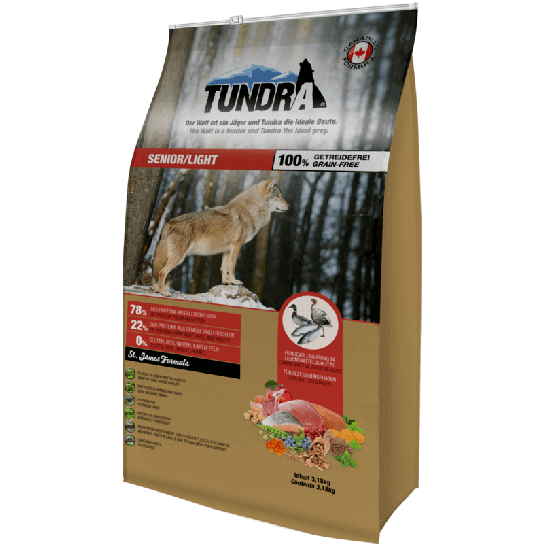 Tundra Пуйка, патица и сьомга - храна за застаряващи кучета -  - Zoolink