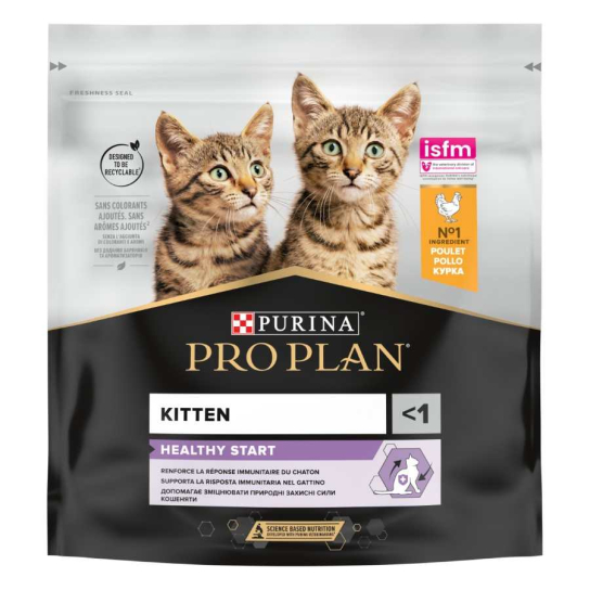 Purina Pro Plan KITTEN за малки котенца, с високо съдържание на Пиле, 400g -  - Zoolink