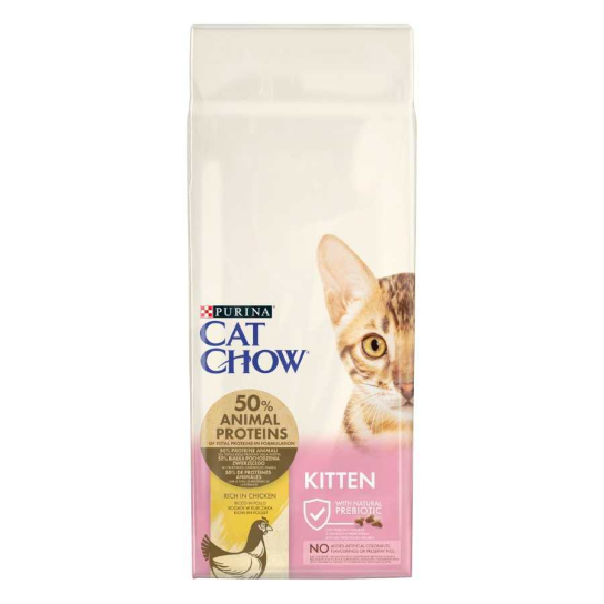 Purina Cat Chow KITTEN за малки котенца, Пиле, 15kg -  - Zoolink