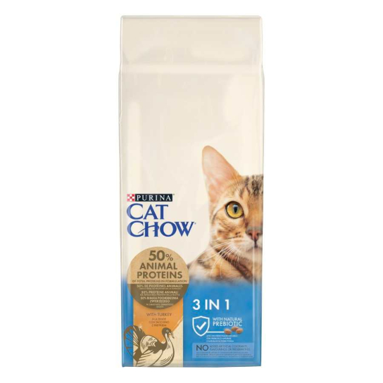 Purina Cat Chow 3in1, Пуйка, 15kg -  - Zoolink