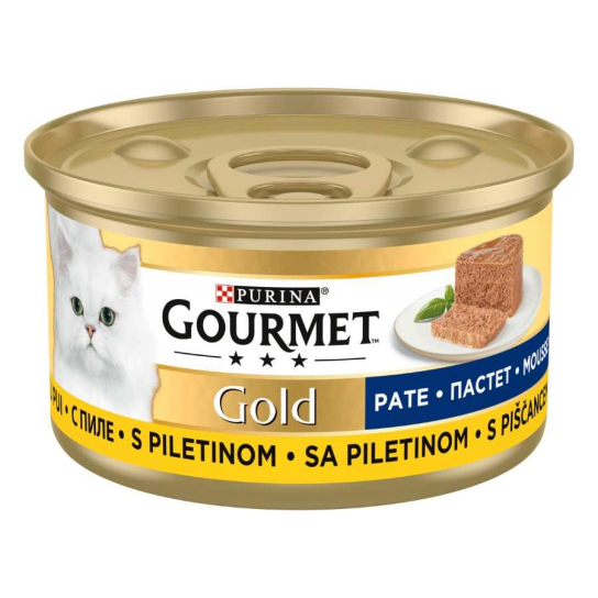 Purina Gourmet Gold за котки в зряла възраст, Пастет, Пиле, Мокра храна, 85g -  - Zoolink