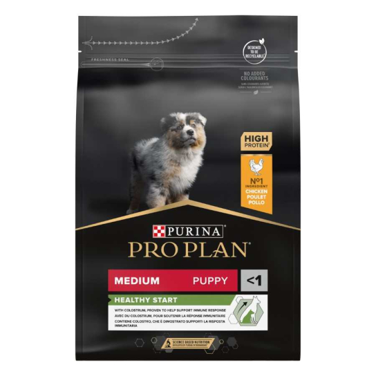Purina Pro Plan Dog Medium Puppy за малки кученца от средни породи, Пиле, 3kg -  - Zoolink