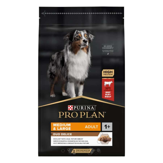 Purina Pro Plan Duo Delice Medium & Large Adult за кучета от средни и големи породи, Говеждо, 10kg -  - Zoolink