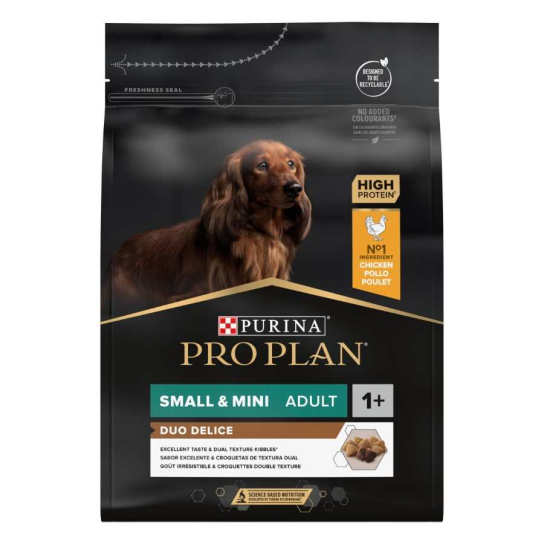 Purina Pro Plan DUO DELICE Small & Mini Adult за кучета от малки породи, Пиле, 2.5kg -  - Zoolink