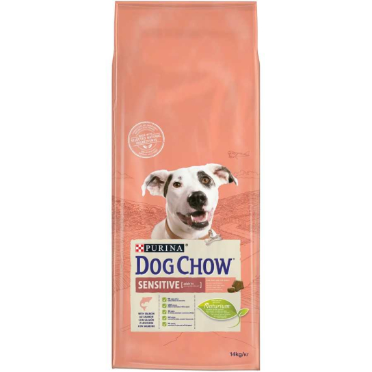 Purina Dog Chow Sensitive Adult за кучета с Чувствителна Кожа, Сьомга, 14kg -  - Zoolink