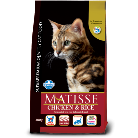 MATISSE CHICKEN&RICE 32/11 - балансирана храна за котки над 1г. с чувствително храносмилане 10кг. -  - Zoolink