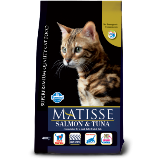 МАТISSE SALMON&TUNA 32/11 - Пълноценна и балансирана храна за котки над 1г. с капризен апетит 10кг. -  - Zoolink