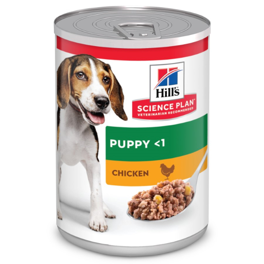 Hill's SP Canine Puppy Chicken – за кученца от всички породи от отбиването до 1 г, консерва 370гр. -  - Zoolink