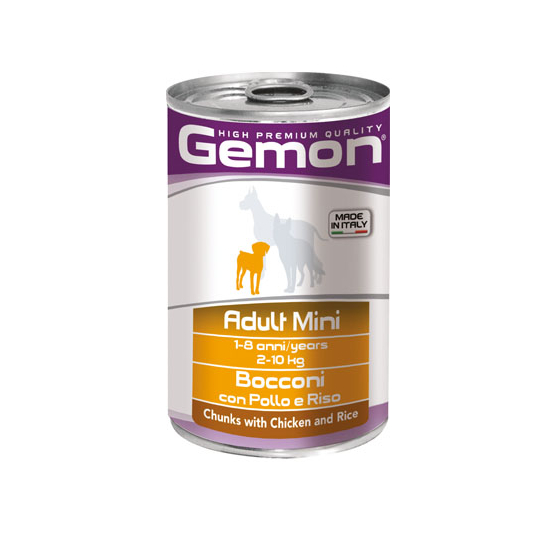 GEMON Adult chicken&rice – за кучета в зряла възраст с пилешко и ориз, консерва 415гр. -  - Zoolink