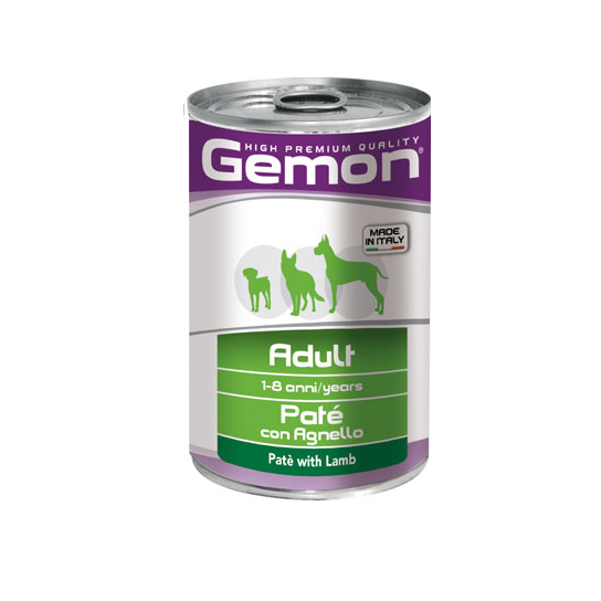 GEMON Adult lamb – за кучета в зряла възраст с агнешко, консерва 400гр. -  - Zoolink