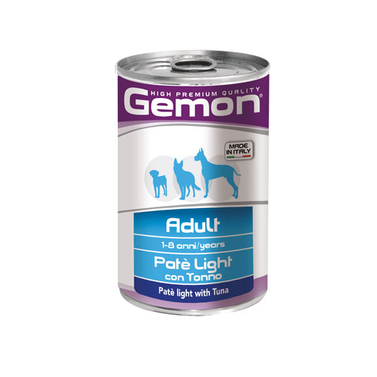 GEMON Light Tuna – за кучета в зряла възраст, риба тон, намалено количество калории, консерва 400гр. -  - Zoolink