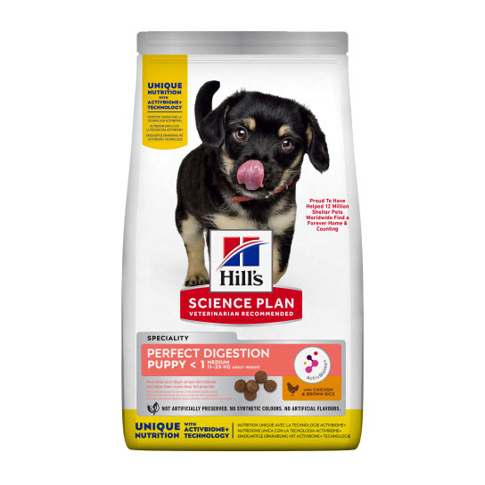 Hill's SP Dog Puppy Perfect Digestion Medium - за кученца от средни породи до 1 година 2.5кг. -  - Zoolink