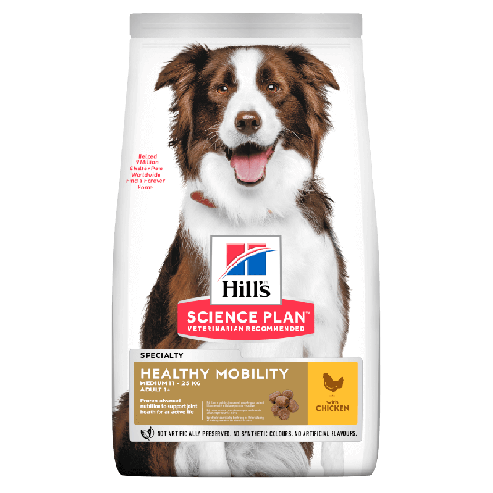 Hill's SP Canine Healthy Mobility Medium – за стави и подвижност при кучета от 10-25 кг над 1 г 14кг -  - Zoolink