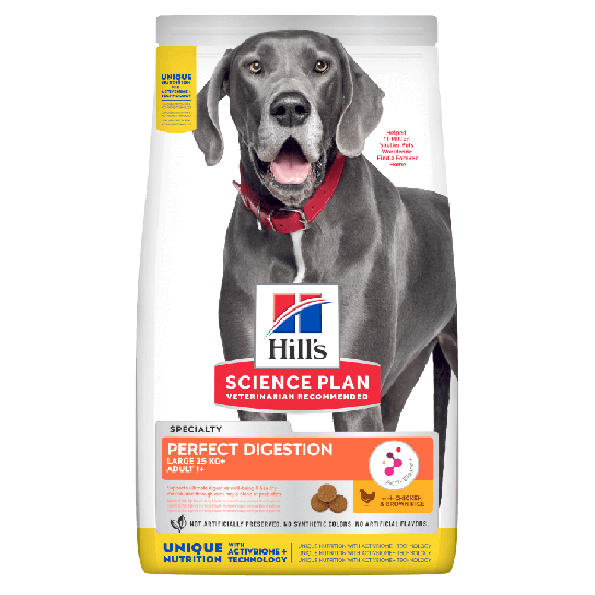 Hill's SP Canine Adult Perfect Digestion Large Breed - за куче над 25кг над 1г, с пиле и ориз, 14кг. -  - Zoolink