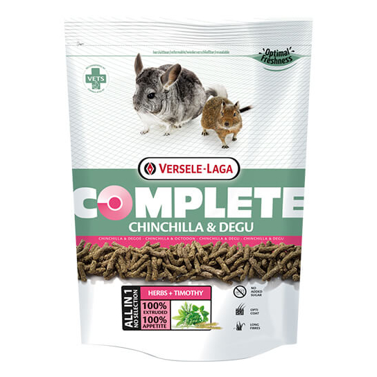 Versele Laga Chinchilla & Degu Complete - пълноценна екструдирана храна за чинчила и дегу 8kg -  - Zoolink