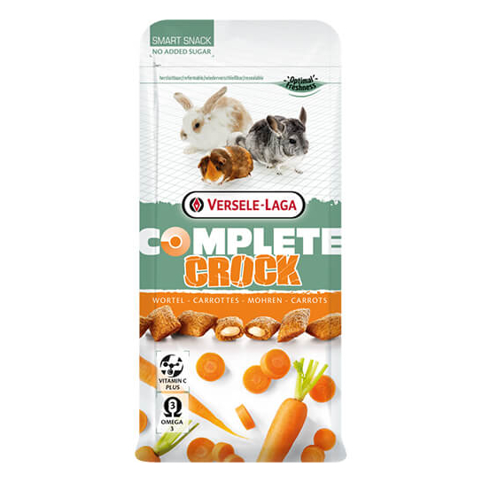 Versele Laga Crock Complete Carrot 50g - бисквитки с пълнеж с вкус на моркови, гризачи  50g -  - Zoolink