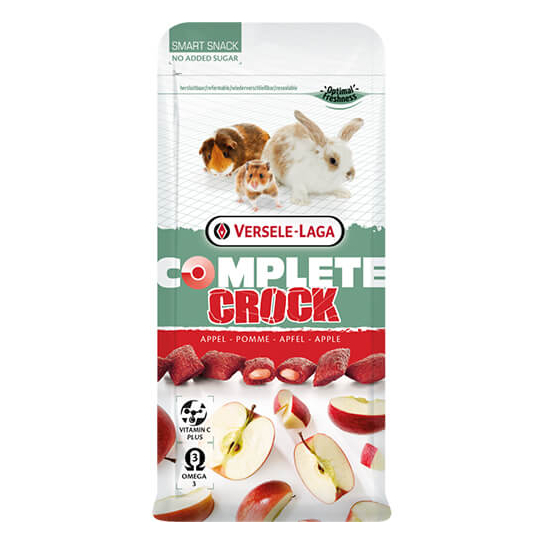 Versele Laga Crock Complete Apple 50g - бисквитки с пълнеж с вкус на ябълка, гризачи  50g -  - Zoolink