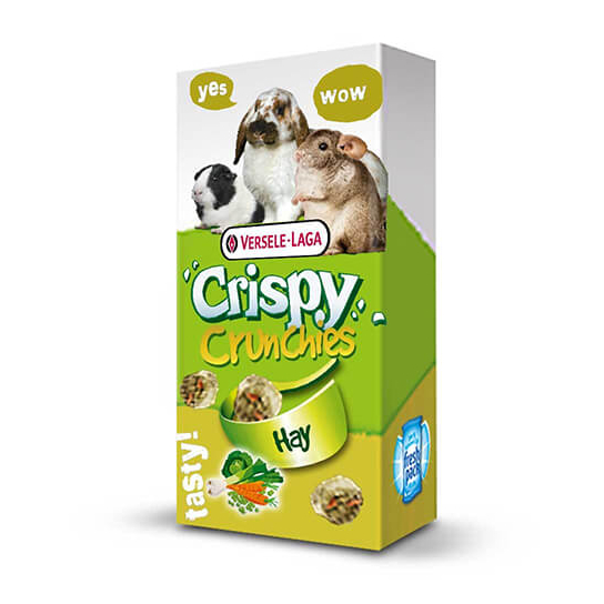 Versele Laga Crispy Crunchies - хапки със сено и зеленчуци за зайци, морски свинчета, чинчили и друг -  - Zoolink