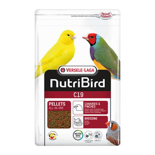 Versele Laga NUTRIBIRD C19 breeding - за канари и финки 3kg -  - Zoolink