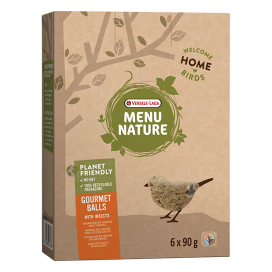 Versele Laga Menu Nature Gourmet balls with Insects - топки с насекоми, диви птици, 540g -  - Zoolink