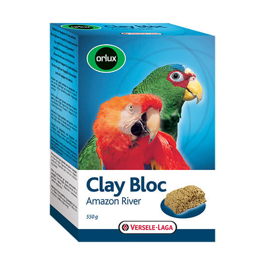 Versele Laga Clay Bloc Amazon River  - глинен блок за средни и големи папагали 550g -  - Zoolink