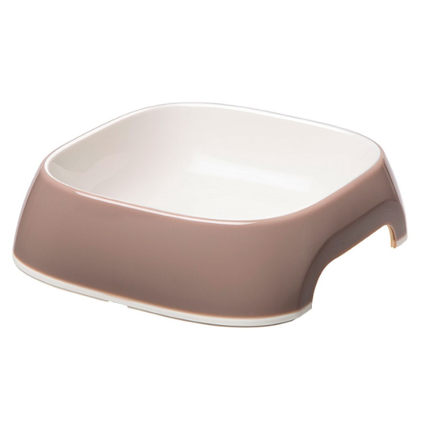 FERPLAST GLAM M - пластмасова купа за кучета и котки с керамичен гланцов ефект - сива, 0.75 л main product photo
