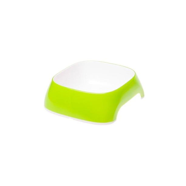 FERPLAST GLAM M - пластмасова купа за кучета и котки с керамичен гланцов ефект - зелена, 0.75л main product photo
