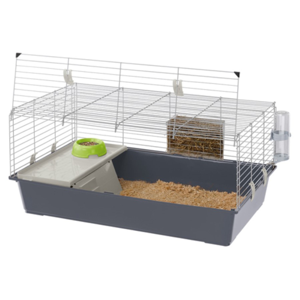 FERPLAST RABBIT 100 - клетка за зайци и морски свинчета, оборудвана 95х57х46 см main product photo